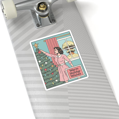 Warm Holiday Wishes Sticker