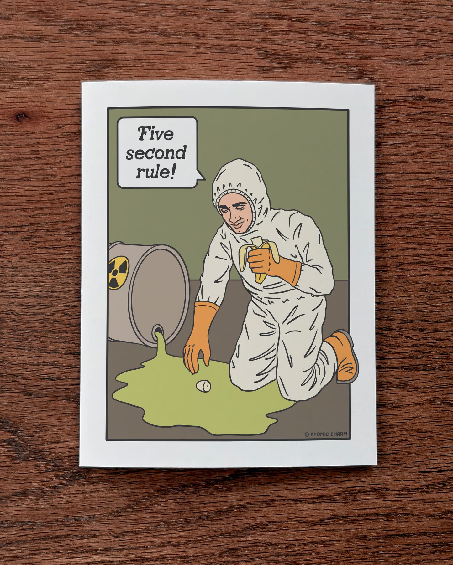Five Second Rule! - Greeting Card