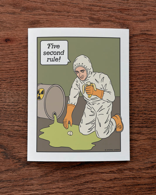 Five Second Rule! - Greeting Card