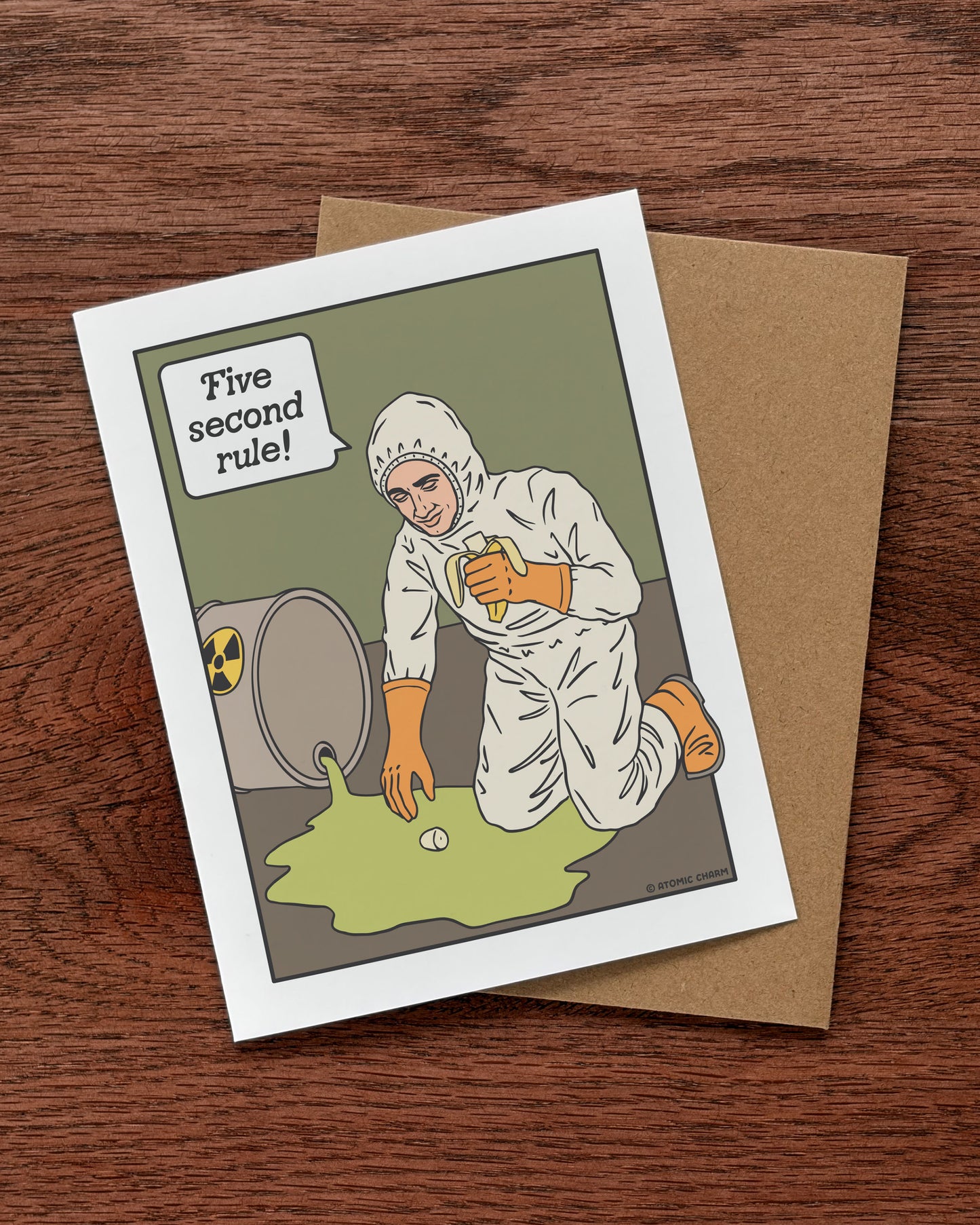 Five Second Rule! - Greeting Card